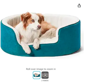 Reversible Ultra Soft Ethnic Designer Bed with Cushion Pillow for Dog/Cat